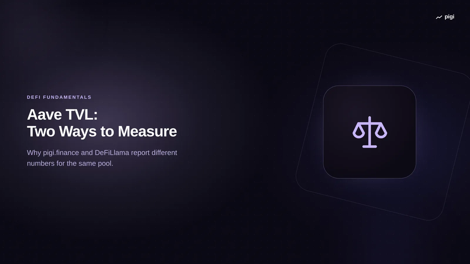Aave TVL: Two Ways to Measure - Comparing pigi.finance and DeFiLlama Methodologies